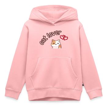 Katzenliebhaber - für den Katzenliebhaber - gute Geschenkidee - Kinder Premium Organic Hoodie - Rosa - Vorne - AI Model Kid Female (0cm)