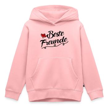 beste freunde - Kinder Premium Organic Hoodie - Rosa - Vorne - AI Model Kid Female (0cm)