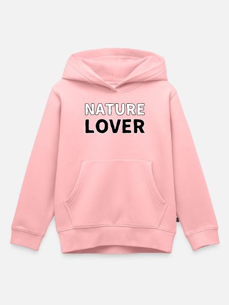 Nature Lover - Kinder Premium Organic Hoodie - Rosa