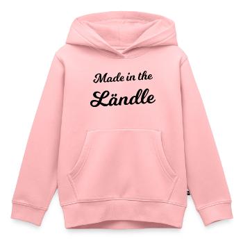 Hergestellt im Ländle - Kinder Premium Organic Hoodie - Rosa - Vorne - AI Model Kid Female (0cm)