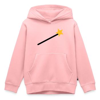 Magicien - Sweat Premium à capuche enfant bio - rose - Devant - AI Model Kid Female (0cm)