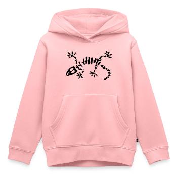 Gecko Liebhaber - Kinder Premium Organic Hoodie - Rosa - Vorne - AI Model Kid Female (0cm)