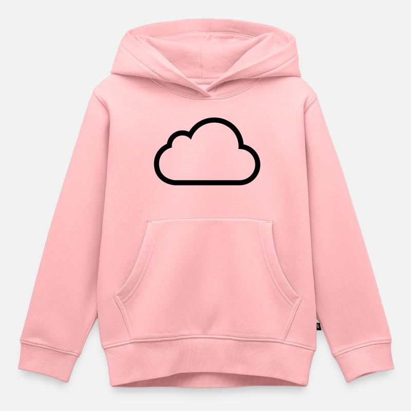 cloud - Kinder Premium Organic Hoodie - Rosa