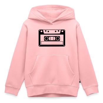 musikkassette - Kinder Premium Organic Hoodie - Rosa - Vorne - AI Model Kid Female (0cm)