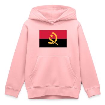 Angola Flag - Kids Premium Organic Hoodie - rose - Front - AI Model Kid Female (0cm)