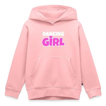 dancing girl tanzsport garde party dico - Kinder Premium Organic Hoodie - Rosa - Vorne - AI Model Kid Female (0cm)