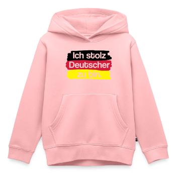 Je suis fier d'être allemand. - Sweat Premium à capuche enfant bio - rose - Devant - AI Model Kid Female (0cm)