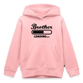 Brother - Kids Premium Organic Hoodie - rose - Front - AI Model Kid Female (0cm)