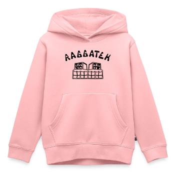 RAGGATEK - Kinder Premium Organic Hoodie - Rosa - Vorne - AI Model Kid Female (0cm)