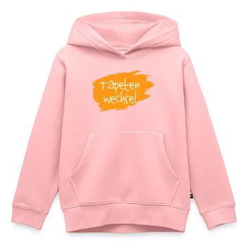 Tapetenwechsel orange - Kinder Premium Organic Hoodie - Rosa - Vorne - AI Model Kid Female (0cm)