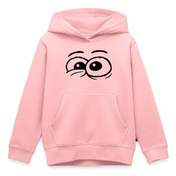 Design Comic Augen verrückt - Kinder Premium Organic Hoodie - Rosa - Vorne - AI Model Kid Female (0cm)