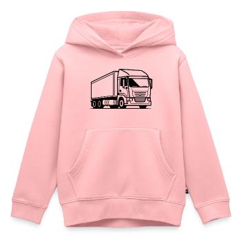 Truck Driver Truck Truck - Kids Premium Organic Hoodie - rose - Front - AI Model Kid Female (0cm)