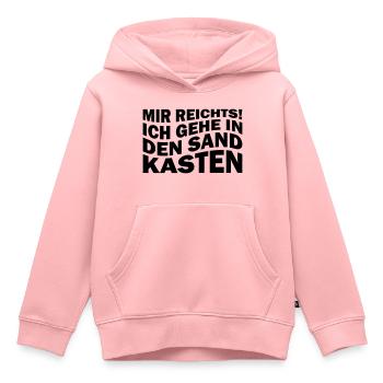 Mir reichts! Ich gehe in den Sandkasten - Kinder Premium Organic Hoodie - Rosa - Vorne - AI Model Kid Female (0cm)