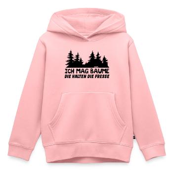 Ich Mag Bäume Die Halten Die Fresse - Kinder Premium Organic Hoodie - Rosa - Vorne - AI Model Kid Female (0cm)