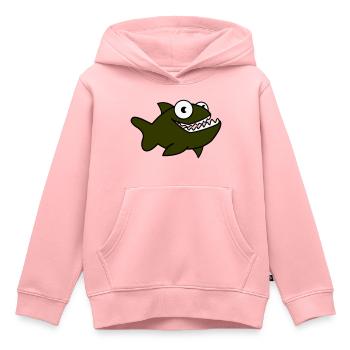 Piranha 01 - Kids Premium Organic Hoodie - rose - Front - AI Model Kid Female (0cm)