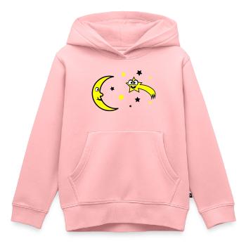 mond und sterne - Kinder Premium Organic Hoodie - Rosa - Vorne - AI Model Kid Female (0cm)