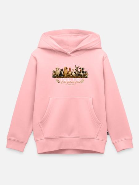 Psalm 89 Bauernhoftiere - Kinder Premium Organic Hoodie - Rosa