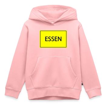 Town sign Essen - Kids Premium Organic Hoodie - rose - Front - AI Model Kid Female (0cm)