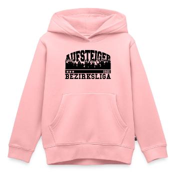 Aufsteiger 2025 Bezirksliga Aufstieg Fußball - Kinder Premium Organic Hoodie - Rosa - Vorne - AI Model Kid Female (0cm)