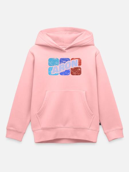Vorname Aron - Kinder Premium Organic Hoodie - Rosa