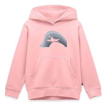Kajakfahren Kanu - Kinder Premium Organic Hoodie - Rosa - Vorne - AI Model Kid Female (0cm)