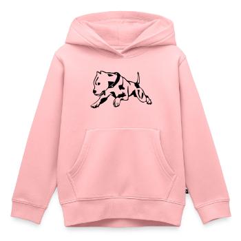 Pit Bull - Kids Premium Organic Hoodie - rose - Front - AI Model Kid Female (0cm)