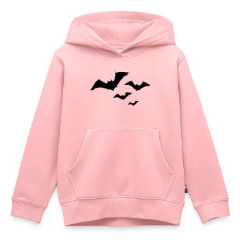 Halloween Fledermaus Schwarm 1c - Kinder Premium Organic Hoodie - Rosa - Vorne - AI Model Kid Female (0cm)