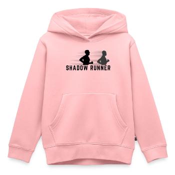 Shadow Runner - Kinder Premium Organic Hoodie - Rosa - Vorne - AI Model Kid Female (0cm)