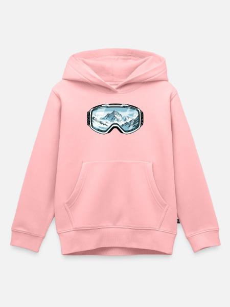 Skibrille Berge - Ski & Snowboard - Kinder Premium Organic Hoodie - Rosa