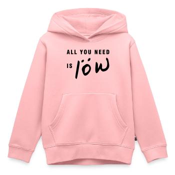 Tout ce dont vous avez besoin c'est Löw - Sweat Premium à capuche enfant bio - rose - Devant - AI Model Kid Female (0cm)