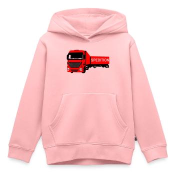LKW - Kinder Premium Organic Hoodie - Rosa - Vorne - AI Model Kid Female (0cm)