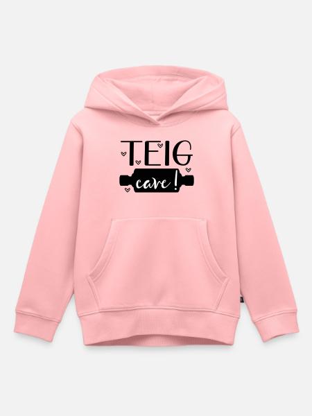 Sprüche Backen Teigrolle - Kinder Premium Organic Hoodie - Rosa