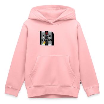 CLUB SEPT 7 - Sweat Premium à capuche enfant bio - rose - Devant - AI Model Kid Female (0cm)