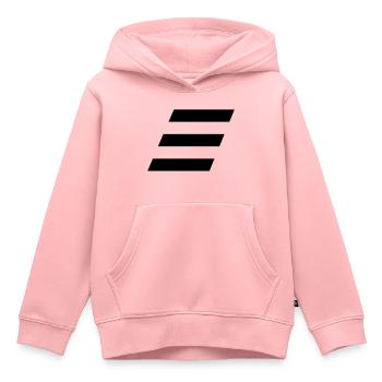 Slanted stack - Kids Premium Organic Hoodie - rose - Front - AI Model Kid Female (0cm)