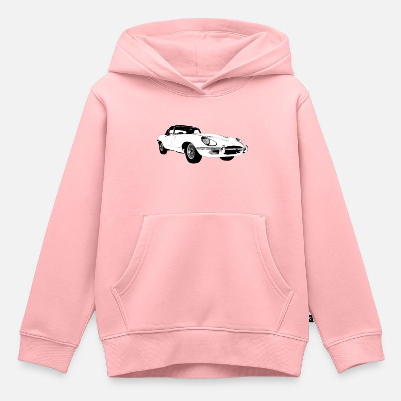 E type jag - Sweat Premium à capuche enfant bio - rose