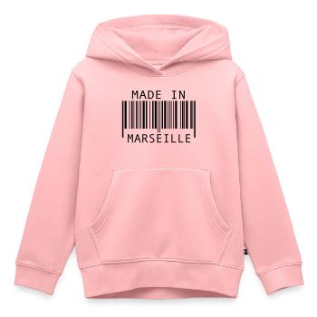 Made in Marseille - Kinder Premium Organic Hoodie - Rosa - Vorne - AI Model Kid Female (0cm)