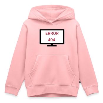Computer Fehler 404 - Kinder Premium Organic Hoodie - Rosa - Vorne - AI Model Kid Female (0cm)