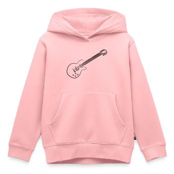 E-Gitarre - Kinder Premium Organic Hoodie - Rosa - Vorne - AI Model Kid Female (0cm)