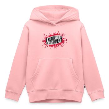mieux fonctionner que le gouvernement - Sweat Premium à capuche enfant bio - rose - Devant - AI Model Kid Female (0cm)