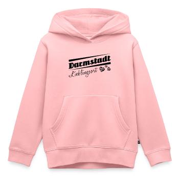Darmstadt - Lieblingsort mit Stadtnamen - Kinder Premium Organic Hoodie - Rosa - Vorne - AI Model Kid Female (0cm)