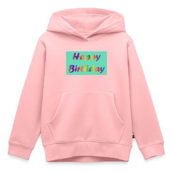 ALLES GUTE ZUM GEBURTSTAG!. ALLES GUTE ZUM GEBURTSTAG!. JAHRESTAG. - Kinder Premium Organic Hoodie - Rosa - Vorne - AI Model Kid Female (0cm)