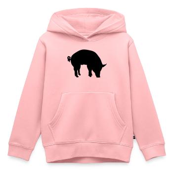 pig - Kinder Premium Organic Hoodie - Rosa - Vorne - AI Model Kid Female (0cm)