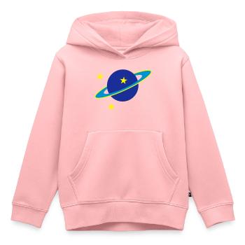 Saturn - Kinder Premium Organic Hoodie - Rosa - Vorne - AI Model Kid Female (0cm)