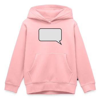 Ballon / / dessin animé / / dire / / déclaration - Sweat Premium à capuche enfant bio - rose - Devant - AI Model Kid Female (0cm)