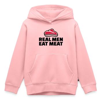 Fleisch - Kinder Premium Organic Hoodie - Rosa - Vorne - AI Model Kid Female (0cm)