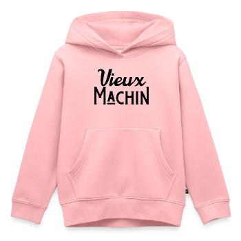 Vieux machin - Sweat Premium à capuche enfant bio - rose - Devant - AI Model Kid Female (0cm)