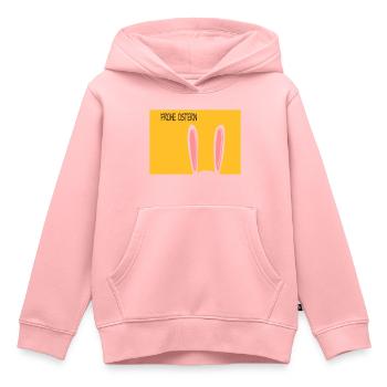 Frohe Ostern - Kinder Premium Organic Hoodie - Rosa - Vorne - AI Model Kid Female (0cm)