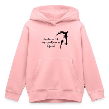 das glueck der erde - Kinder Premium Organic Hoodie - Rosa - Vorne - AI Model Kid Female (0cm)