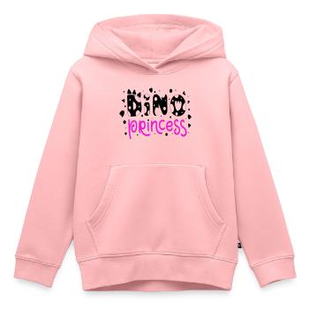 Dino Princess Prinzessin Dinosaurier Baby Kinder - Kinder Premium Organic Hoodie - Rosa - Vorne - AI Model Kid Female (0cm)