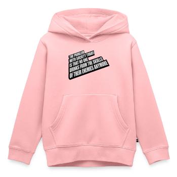 boissons de crânes ennemis - Sweat Premium à capuche enfant bio - rose - Devant - AI Model Kid Female (0cm)